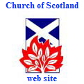 Click here to go to the Church of Scotland website (logo  is St. Andrew's flag with burning bush)